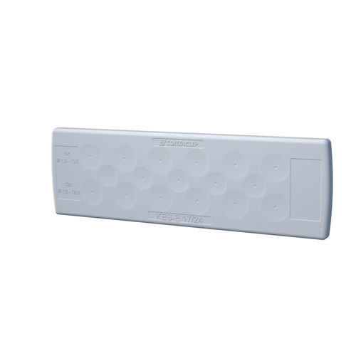 Placa de entrada de cable IP54 - KES-E series - CONTA-CLIP Verbindungstechnik GmbH - para armarios eléctricos / para aplicaciones higiénicas