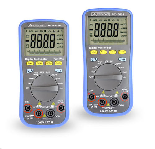 Multímetro digital - PD-350, PD-351, PD-352 - PROMAX ELECTRONICA - portátil / 1000 V / 20 A