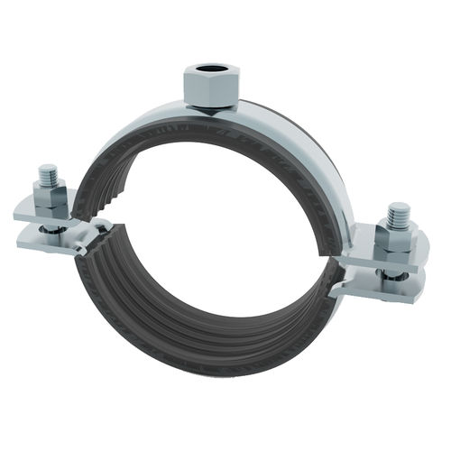 Abrazadera para tubo de tornillo - IKIS series - INKA FIXING SYSTEMS - de acero galvanizado / resistente a la corrosión / con junta