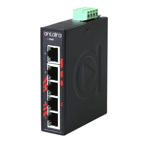 Conmutador Ethernet no administrable - LNX-C500-T - Antaira Technologies - 5 puertos / en riel DIN / montaje en pared