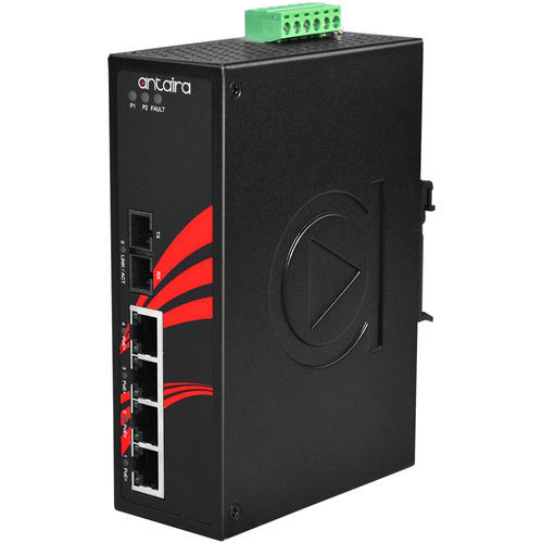Conmutador Ethernet no administrable - LNP-0501-M-24-T - Antaira Technologies - 5 puertos / empotrable / en riel DIN
