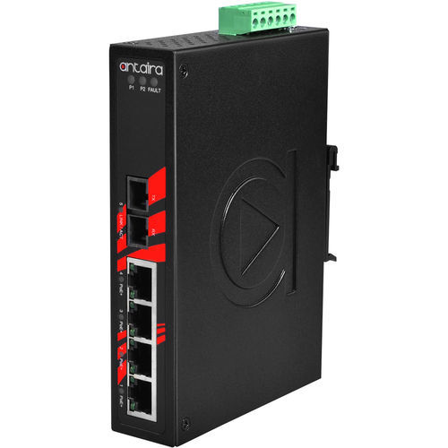 Conmutador Ethernet no administrable - LNP-0501-S3-T - Antaira Technologies - 5 puertos / empotrable / en riel DIN