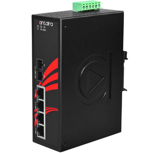Conmutador Ethernet no administrable - LNP-0501-S3-24 - Antaira Technologies - 5 puertos / empotrable / en riel DIN
