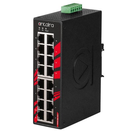 Conmutador Ethernet no administrable - LNX-1600-E - Antaira Technologies - 16 puertos / en riel DIN / estándar