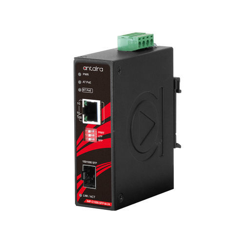 Convertidor de protocolos - IMP-C1000-SFP-bt-24-T - Antaira Technologies - de longitud de onda / de velocidad / de medios