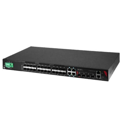 Conmutador Ethernet administrable - LMX-3228G-10G-SFP-DC - Antaira Technologies - 32 puertos / Gigabit Ethernet / gigabit