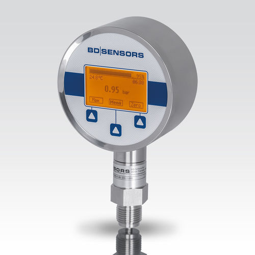 Manómetro absoluto - DL 01 - BD|SENSORS GmbH - con pantalla LCD / roscado / de acero inoxidable