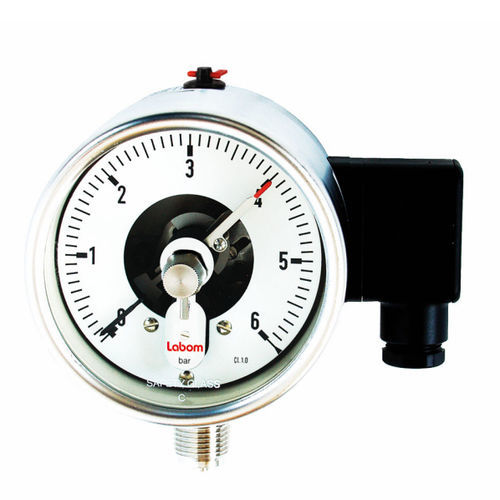 Manómetro analógico - BE4 series - LABOM Mess- und Regeltechnik GmbH - roscado / de acero inoxidable / de tubo Bourdon