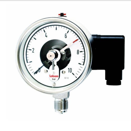 Presostato de tubo Bourdon - BN4 - LABOM Mess- und Regeltechnik GmbH - roscado / de acero inoxidable / SIL 2