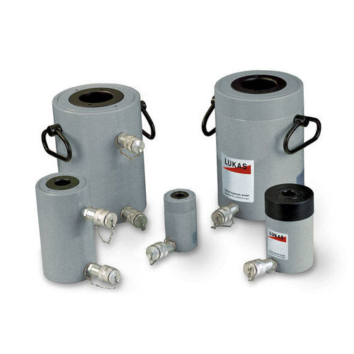 Cilindro con émbolo hueco - LHC series - LUKAS Hydraulik GmbH - hidráulico / de doble efecto / de acero