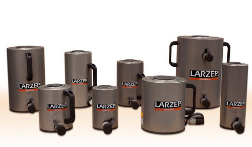 Cilindro hidráulico - xDAH series - Larzep - de doble efecto / de aluminio / con émbolo hueco