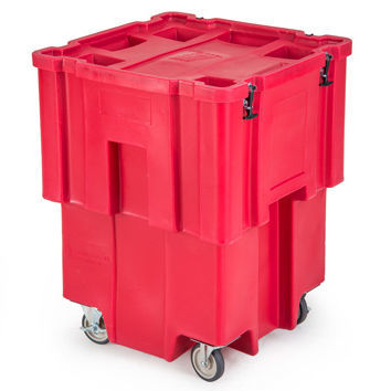 Contenedor de residuos de plástico - Segri-Med® - SNYDER INDUSTRIES - para carga vertical / para residuos médicos / con cierre