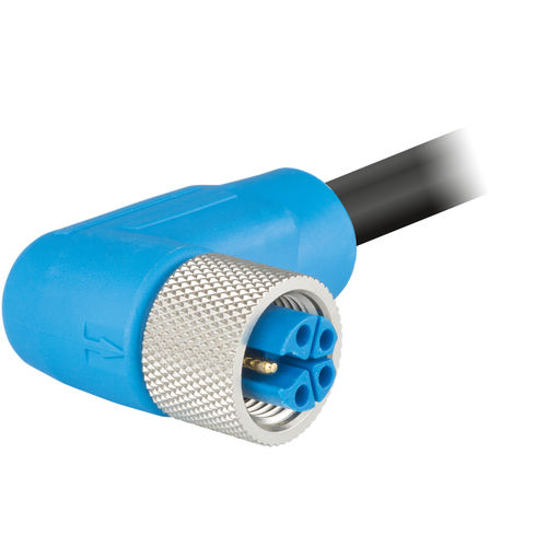 Conector de cables - A712-KFA413UP series - HUMMEL - de alimentación eléctrica / en ángulo recto / enchufe