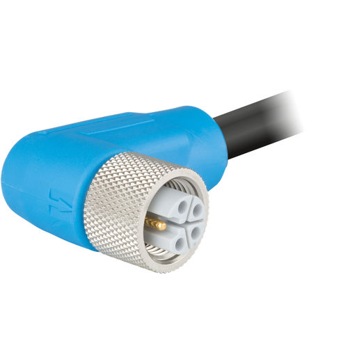 Conector de cables - A712-LFA413UP series - HUMMEL - de alimentación eléctrica / en ángulo recto / enchufe