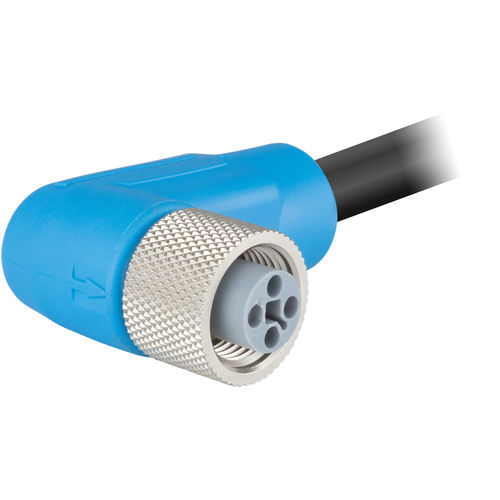 Conector de cables - A712-TFA043UP series - HUMMEL - de alimentación eléctrica / en ángulo recto / enchufe