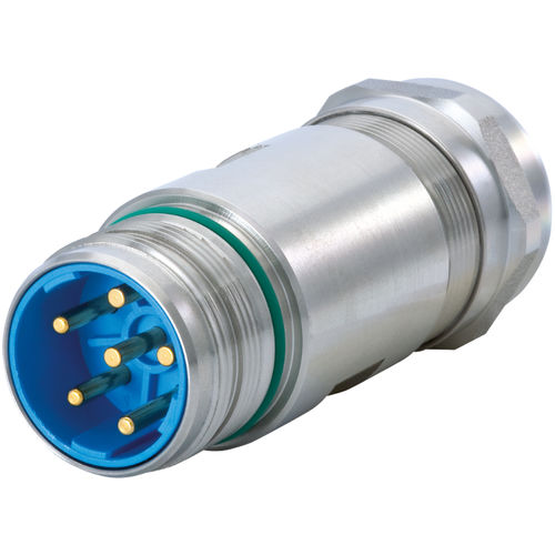 Conector de alimentación eléctrica - 7.564 series - HUMMEL - DIN / circular / enchufable