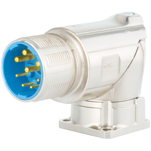 Conector híbrido - 7.639.000.000 - HUMMEL - DIN / en ángulo recto / circular