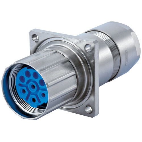 Conector híbrido - 7.681.500.000 - HUMMEL - circular / enchufable / con brida