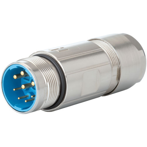 Conector de alimentación eléctrica - 7.56 series - HUMMEL - circular / enchufable / M23