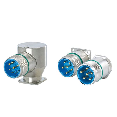 Conector para paneles - 7.6 series - HUMMEL - de alimentación eléctrica / DIN / en ángulo recto