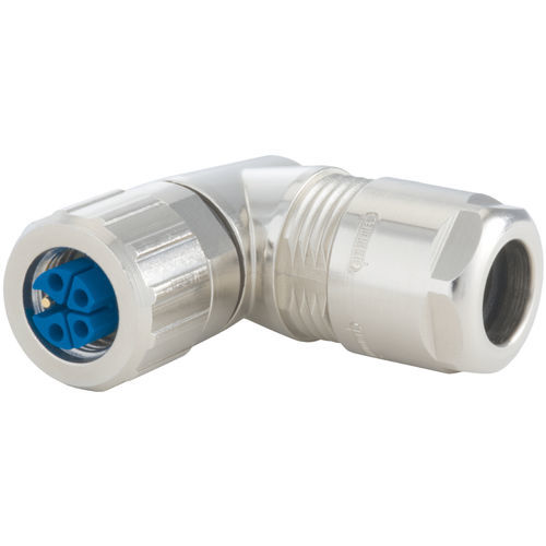 Conector de cables - A712-7 Series - HUMMEL - de alimentación eléctrica / en ángulo recto / con dispositivo de bloqueo mediante tornillo