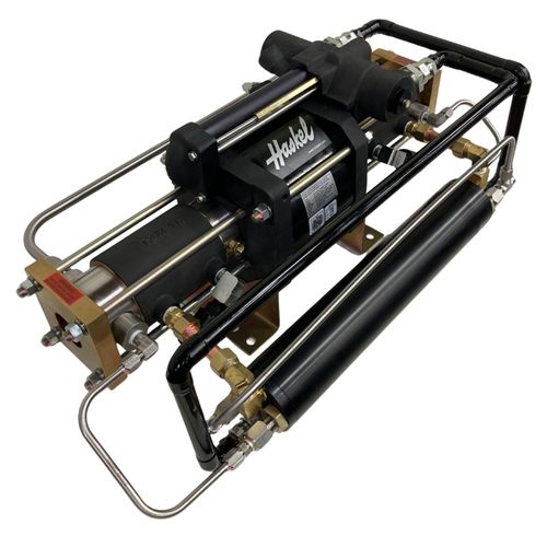 Sobrepresor de pistón - 8AGD series - Haskel - de nitrógeno / de helio / lubricado