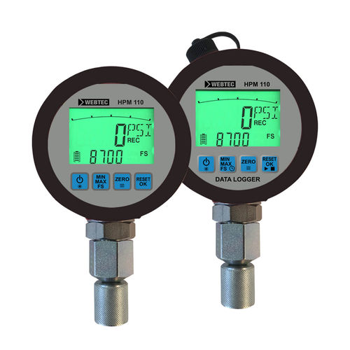 Manómetro diferencial - SR-HPM-110 series - Webtec - digital / roscado / de acero inoxidable