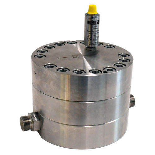 Caudalímetro de engranaje - GF0 series - Webtec - para líquido / de acero inoxidable / 4-20 mA
