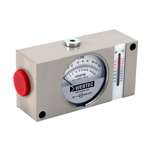 Indicador de caudal - FI750 series - Webtec - con aguja / en línea / para válvula