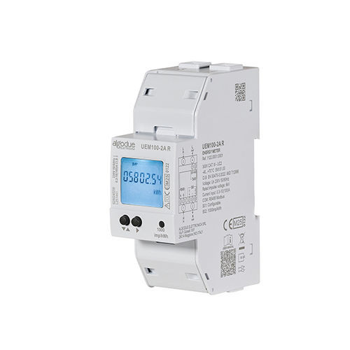 Contador de energía eléctrica monofásico - UEM100-2 - Algodue Elettronica - en riel DIN / con comunicación integrada / RS-485