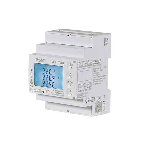 Contador de energía eléctrica trifásico - UEMCT - Algodue Elettronica - para montaje sobre panel / salida de impulsos / con pantalla LCD