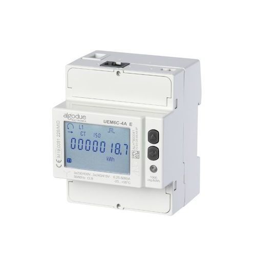 Contador de energía eléctrica trifásico - UEM6C-A E - Algodue Elettronica - en riel DIN / digital / con registrador de datos