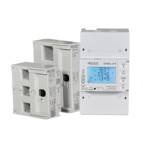 Contador de energía eléctrica monofásico - UEM4L - Algodue Elettronica - trifásico / en riel DIN / RS-485