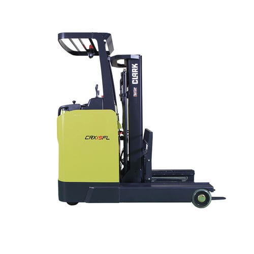 Carretilla retráctil eléctrica - CRX series - CLARK Material Handling - para conductor de pie / de manipulación / para almacén