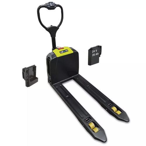 Transpaleta con batería de litio - LWio15 - CLARK Material Handling - 24 V / de manipulación / de transporte