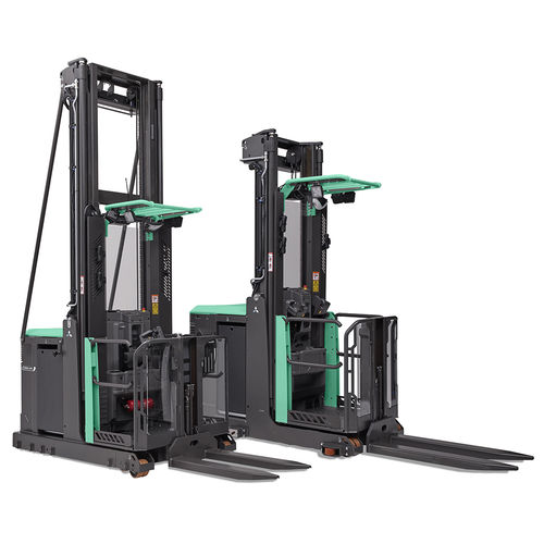 Preparador de pedidos para almacén - OPB series - Mitsubishi Forklift Trucks - eléctrico / de alto nivel / elevador de horquilla