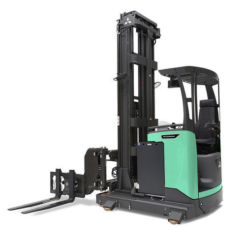 Carretilla retráctil para pasillos estrechos - THD13-15N3 Series  - Mitsubishi Forklift Trucks - eléctrica / con operador sentado / VNA