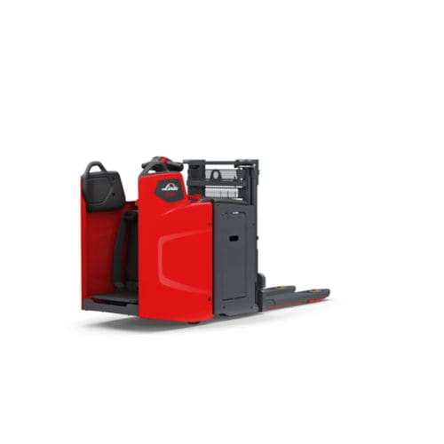 Apiladora eléctrica - D10FP - Linde Material Handling - con plataforma para el operador / 24 V / para el transporte de 2 paletas a la vez