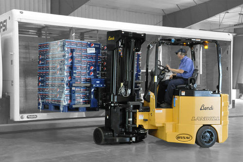Carretilla elevadora eléctrica - B55AC - Landoll - con operador sentado / de manipulación / para pasillos estrechos