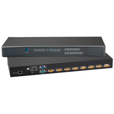 Switch KVM en bastidor - KV802 - Acnodes Corporation - 1U / 8 puertos