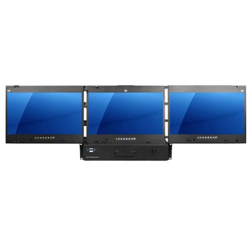 Cajón-rack de visualización múltiple - RPM-HD17 series - Acnodes Corporation - con consola / con teclado / con pantalla LCD