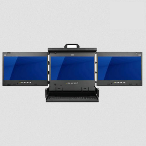 Cajón-rack de visualización múltiple - KDR-4K17 series - Acnodes Corporation - con teclado / 2U