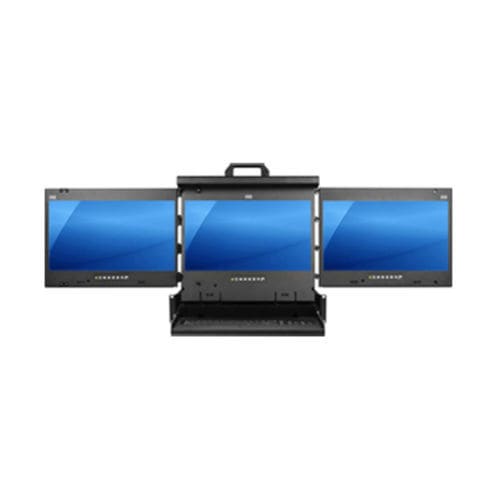 Cajón-rack 19" - KDR-AV19 series - Acnodes Corporation - de visualización múltiple / con consola / con teclado