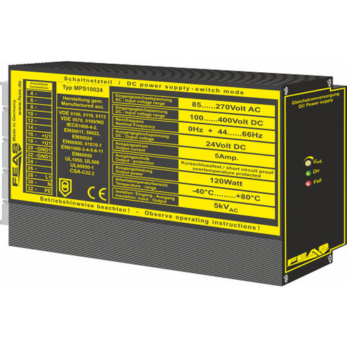 Alimentación eléctrica rack de 19" - MPS10024-1 - FEAS GmbH - en bastidor / de pared / DC/DC