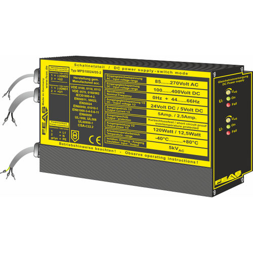 Alimentación eléctrica rack de 19" - MPS10024/05-2 - FEAS GmbH - en bastidor / de pared / 3U