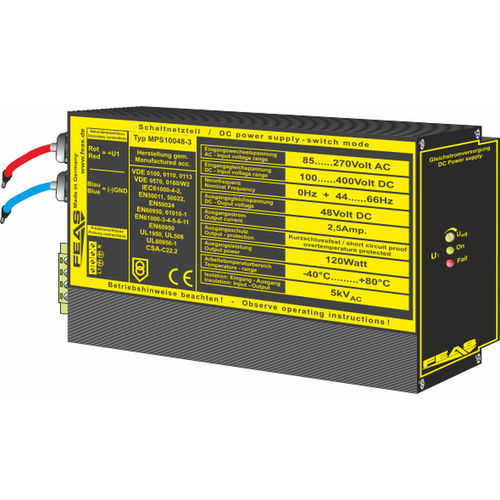 Alimentación eléctrica rack de 19" - MPS10048-3 - FEAS GmbH - en bastidor / de pared / DC/DC