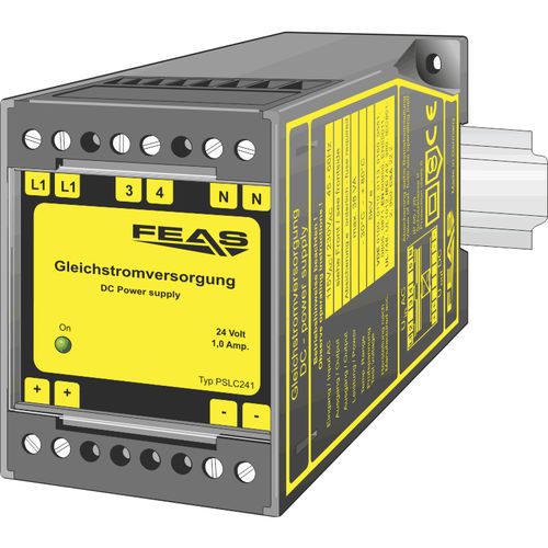 Alimentación eléctrica en riel DIN - PSLC241 - FEAS GmbH - AC/DC / de salida simple / regulada