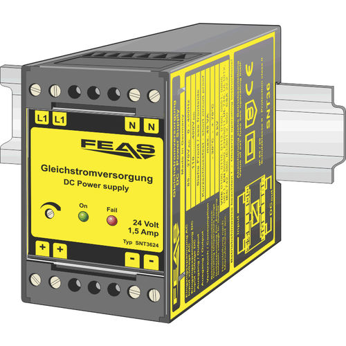 Alimentación eléctrica en riel DIN - SNT3624 - FEAS GmbH - AC/DC / ajustable / conmutada