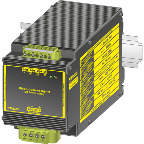 Alimentación eléctrica no regulada - PS1U14012 - FEAS GmbH - en riel DIN / AC/DC / de salida simple