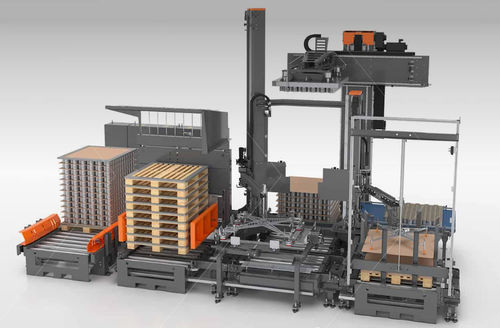 Despaletizador por capas - HLDP  - TRAPO GmbH - para latas vacías / de latas / automatizado